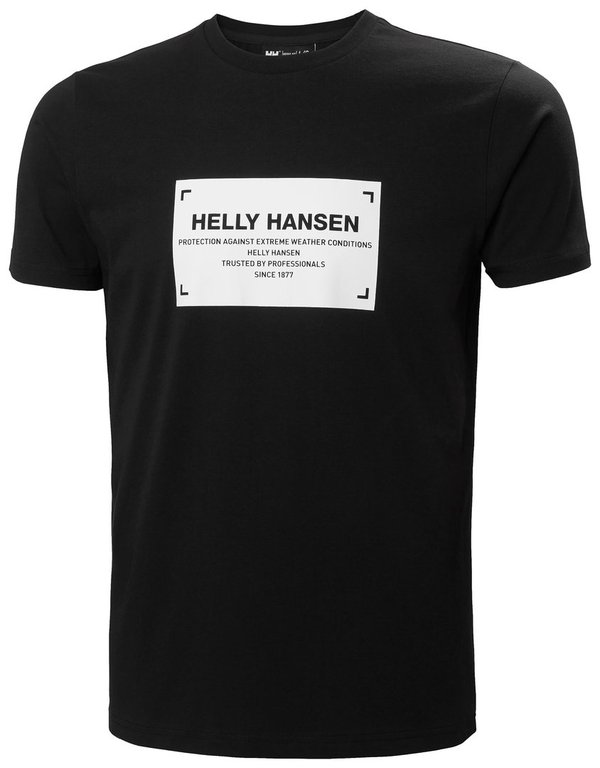 Helly Hansen Move Cotton T-Shirt Black Miesten T-paita