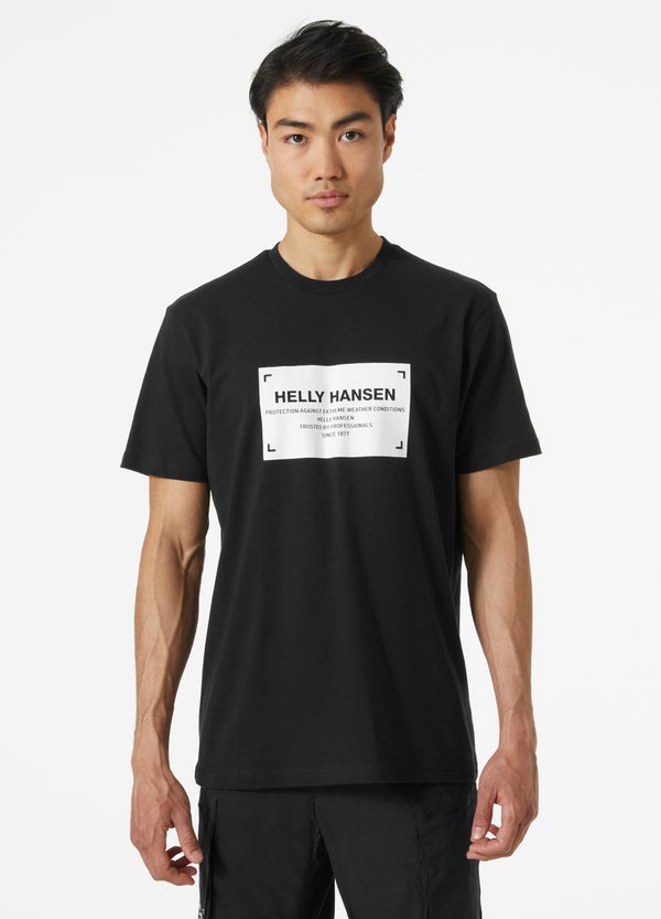 Helly Hansen Move Cotton T-Shirt Black Miesten T-paita